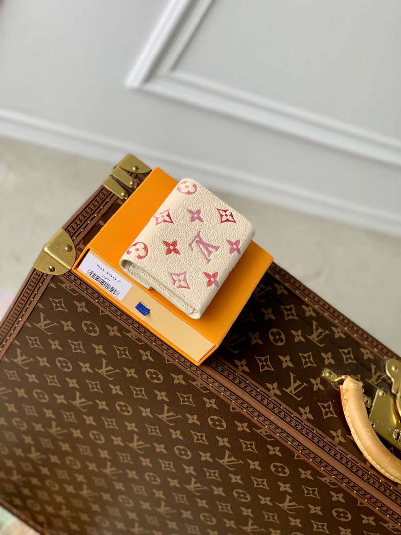 LV M83507 Louis Vuitton Victorine Wallet Sunrise Aquarelle Beige - Default Title - View 4
