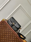 LV M83566 Louis Vuitton Nano Diane Bag Empreinte leather Black