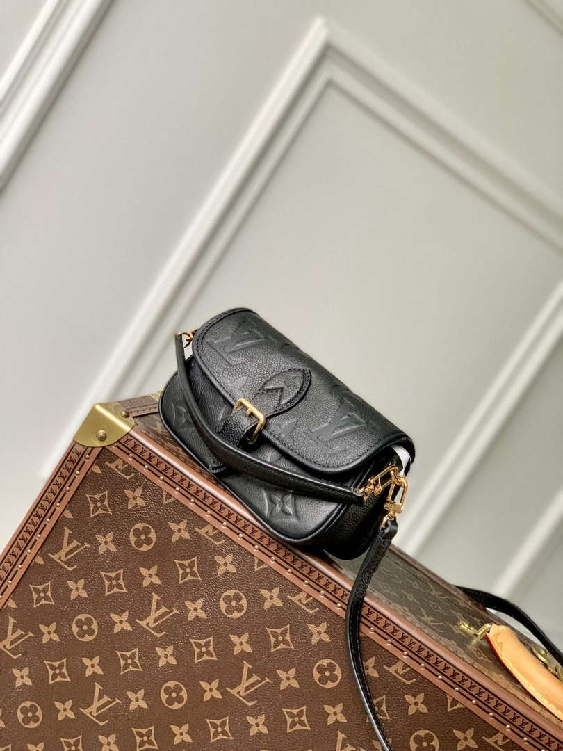 LV M83566 Louis Vuitton Nano Diane Bag Empreinte leather Black - Default Title - View 2