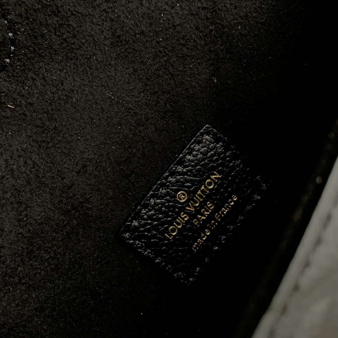 LV M83566 Louis Vuitton Nano Diane Bag Empreinte leather Black