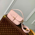 LV M83566 Louis Vuitton Nano Diane Bag Monogram Empreinte leather Opale Pink - Default Title - View 1