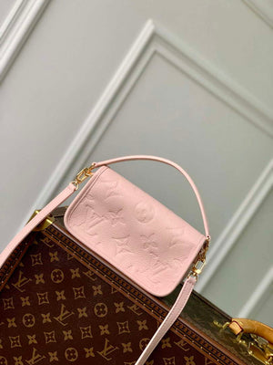 LV M83566 Louis Vuitton Nano Diane Bag Monogram Empreinte leather Opale Pink - Default Title - View 3