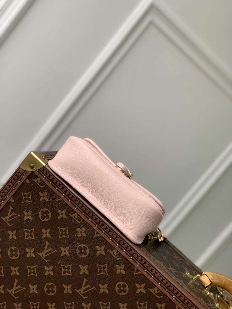 LV M83566 Louis Vuitton Nano Diane Bag Monogram Empreinte leather Opale Pink