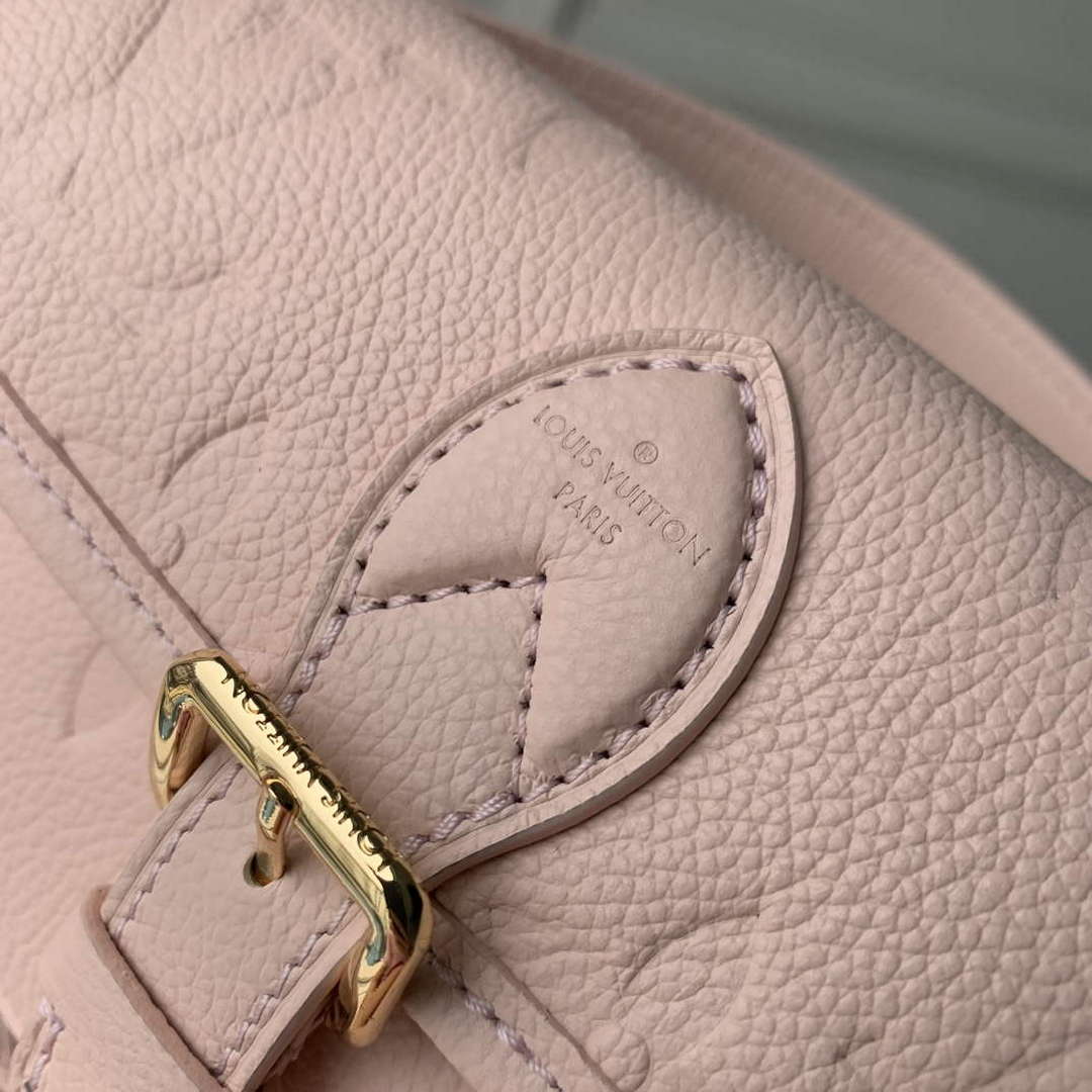 LV M83566 Louis Vuitton Nano Diane Bag Monogram Empreinte leather Opale Pink