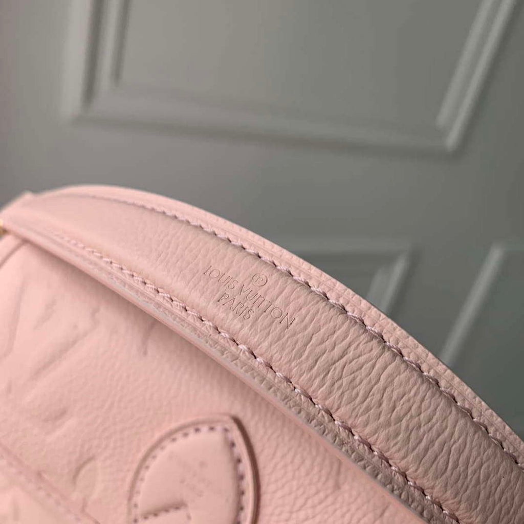LV M83566 Louis Vuitton Nano Diane Bag Monogram Empreinte leather Opale Pink