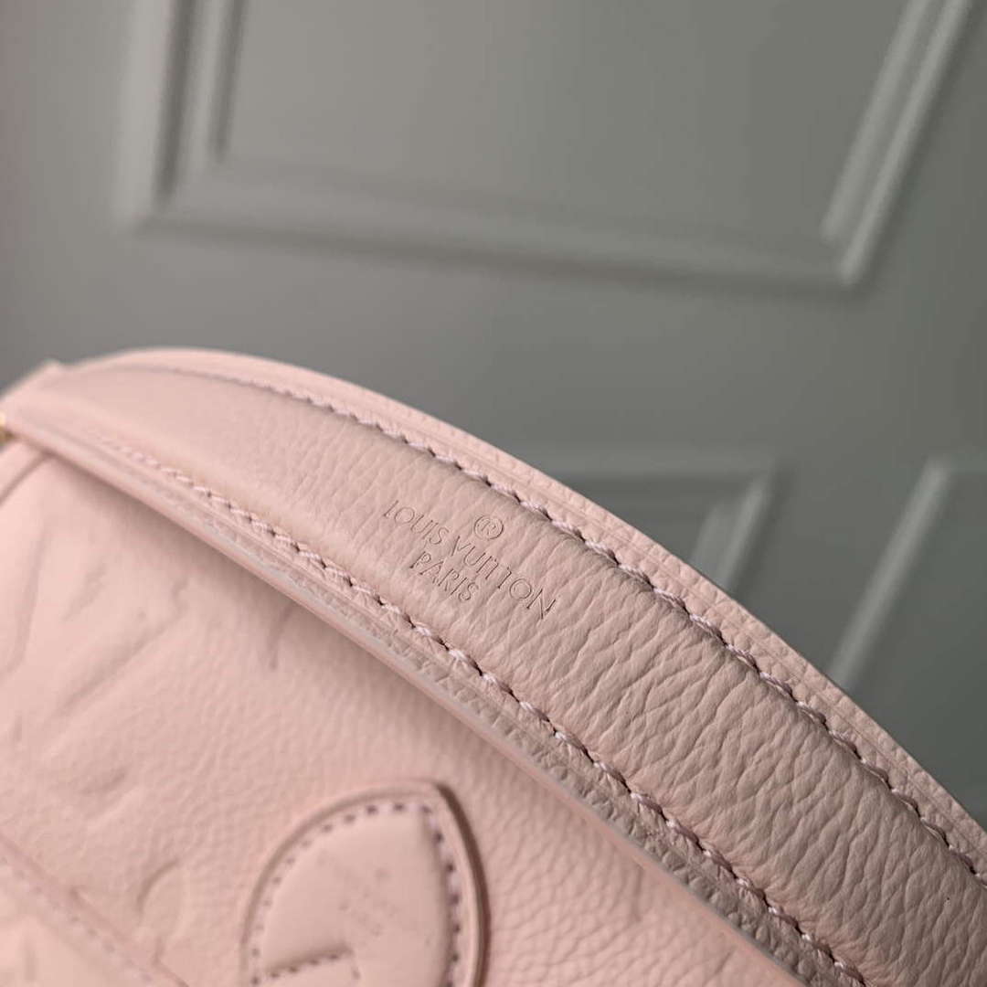 LV M83566 Louis Vuitton Nano Diane Bag Monogram Empreinte leather Opale Pink - Default Title - View 7