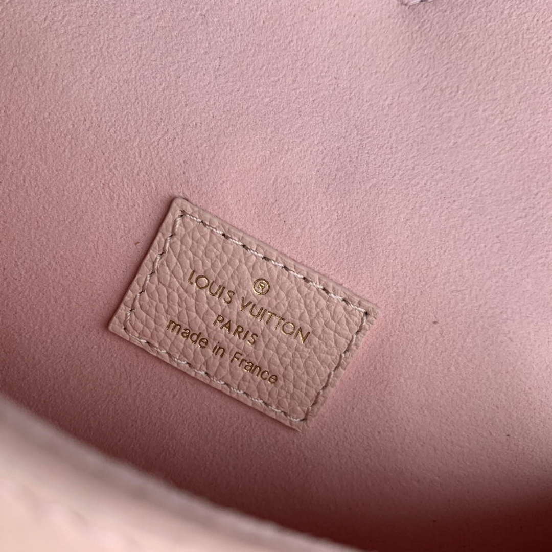 LV M83566 Louis Vuitton Nano Diane Bag Monogram Empreinte leather Opale Pink - Default Title - View 8