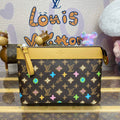 LV M83568 Louis Vuitton Pochette Voyage Souple Chocolate - Default Title - View 1