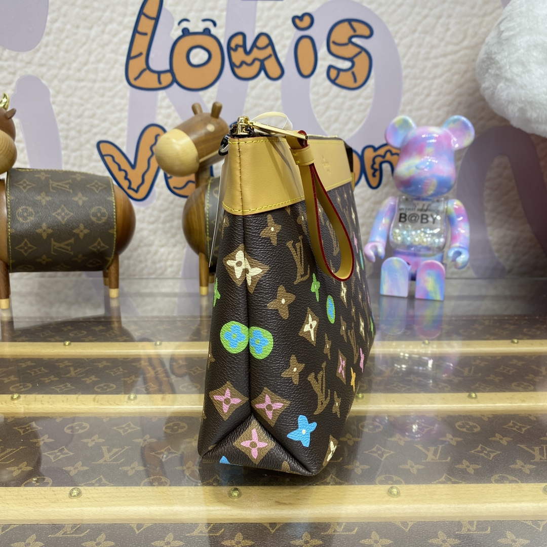 LV M83568 Louis Vuitton Pochette Voyage Souple Chocolate - Default Title - View 3