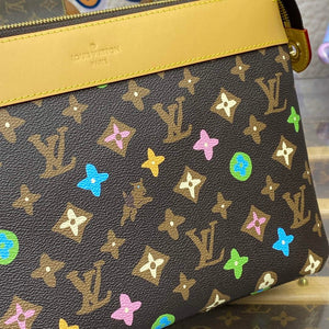 LV M83568 Louis Vuitton Pochette Voyage Souple Chocolate - Default Title - View 5