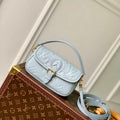 LV M83592 Louis Vuitton Nano Diane Bag Monogram Empreinte leather Olympe Blue - Default Title - View 1