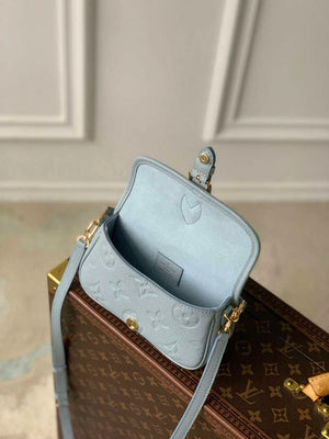 LV M83592 Louis Vuitton Nano Diane Bag Monogram Empreinte leather Olympe Blue - Default Title - View 9