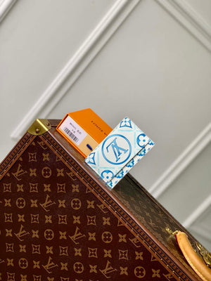 LV M83625 Louis Vuitton LV By The Pool Card Holder Blue - Default Title - View 3