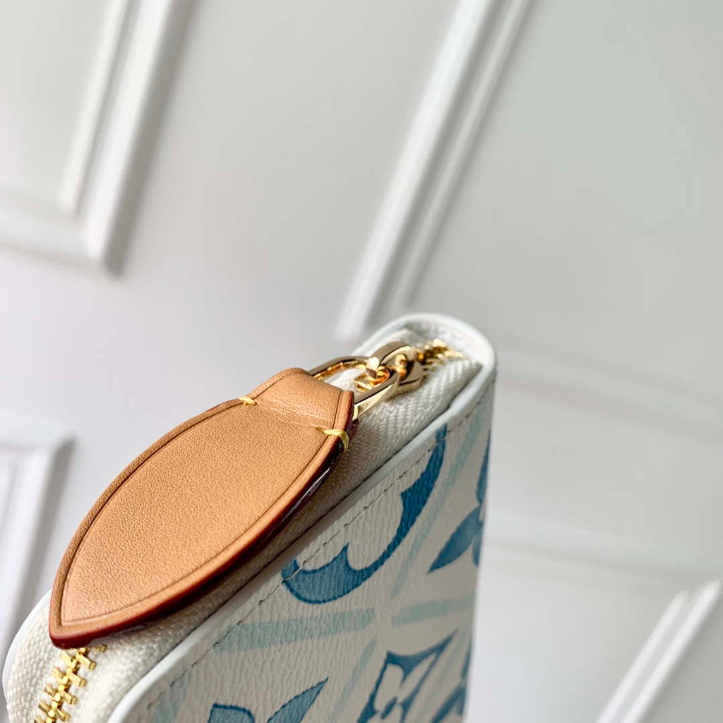 LV M83658 Louis Vuitton LV By The Pool Zippy Coin Purse Other Monogram Canvas Blue