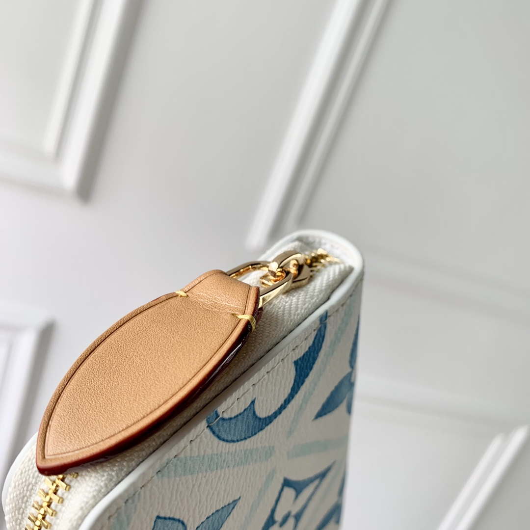 LV M83658 Louis Vuitton LV By The Pool Zippy Coin Purse Other Monogram Canvas Blue