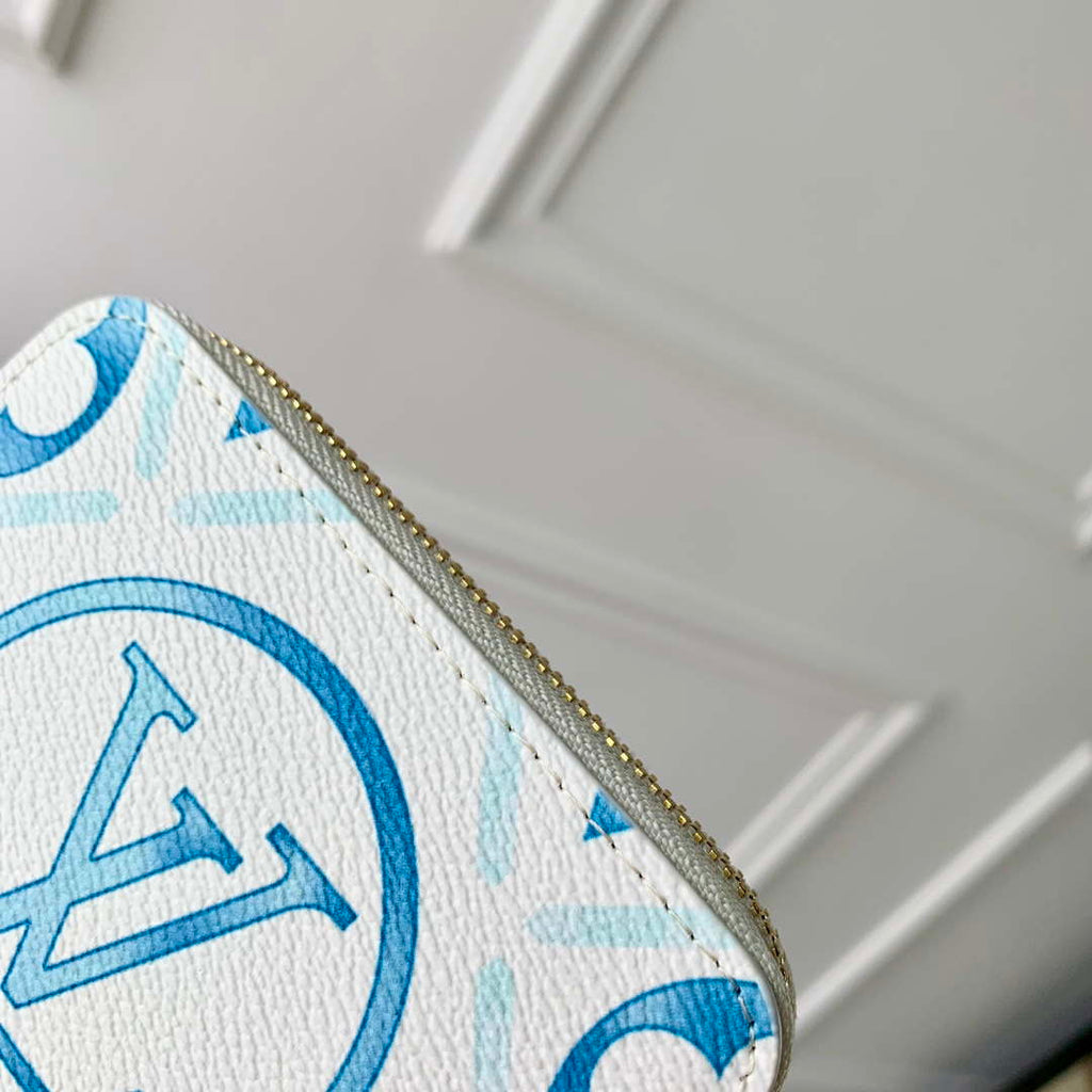 LV M83658 Louis Vuitton LV By The Pool Zippy Coin Purse Other Monogram Canvas Blue