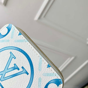 LV M83658 Louis Vuitton LV By The Pool Zippy Coin Purse Other Monogram Canvas Blue - Default Title - View 5