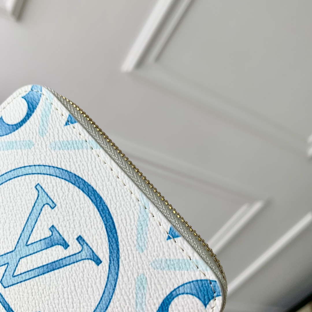 LV M83658 Louis Vuitton LV By The Pool Zippy Coin Purse Other Monogram Canvas Blue