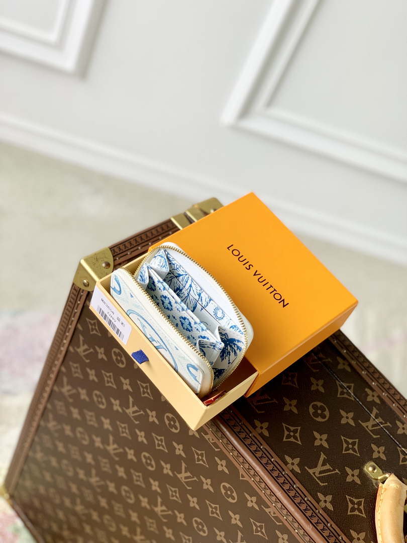 LV M83658 Louis Vuitton LV By The Pool Zippy Coin Purse Other Monogram Canvas Blue