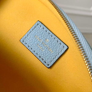 LV M83694 Louis Vuitton Mini Bumbag Monogram Empreinte Blue with Yellow - Default Title - View 8