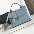 LV M84714 Louis Vuitton Crocodile pattern MM Light Blue