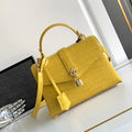 LV M84714 Louis Vuitton Crocodile pattern MM Yellow