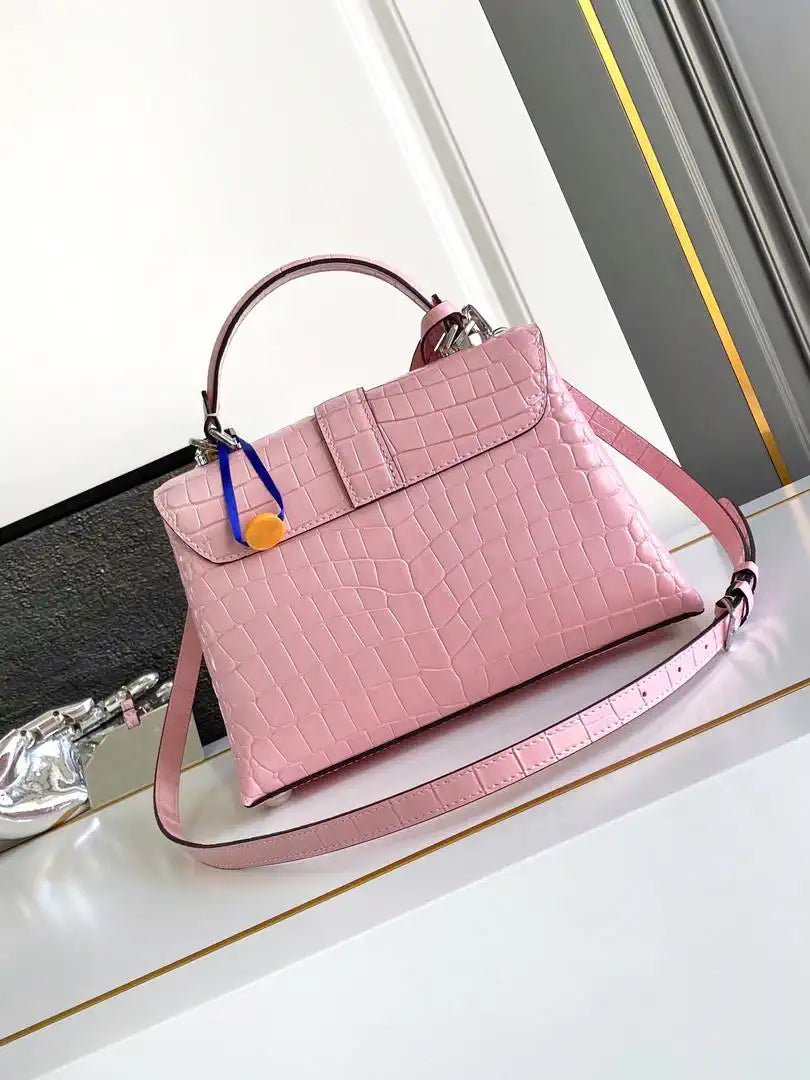 LV M84714 Louis Vuitton Crocodile pattern Pink