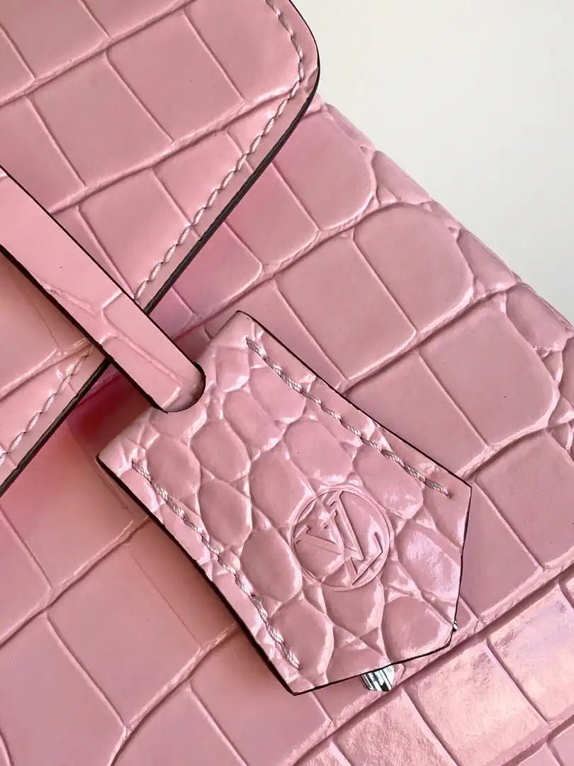 LV M84714 Louis Vuitton Crocodile pattern Pink