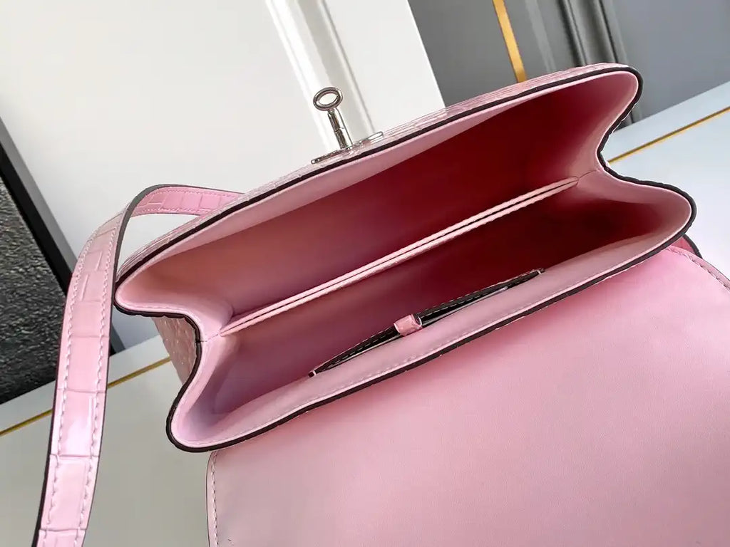 LV M84714 Louis Vuitton Crocodile pattern Pink