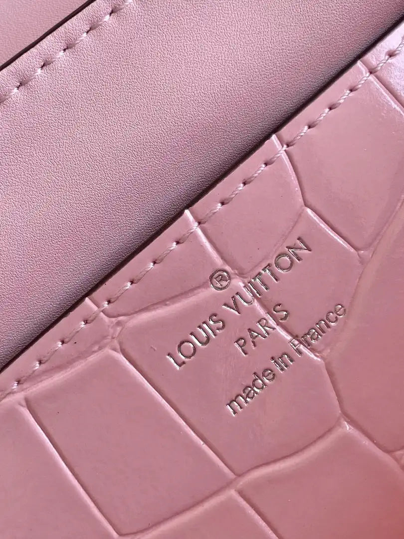 LV M84714 Louis Vuitton Crocodile pattern Pink