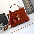 LV M84714 Louis Vuitton Crocodile pattern MM Brown
