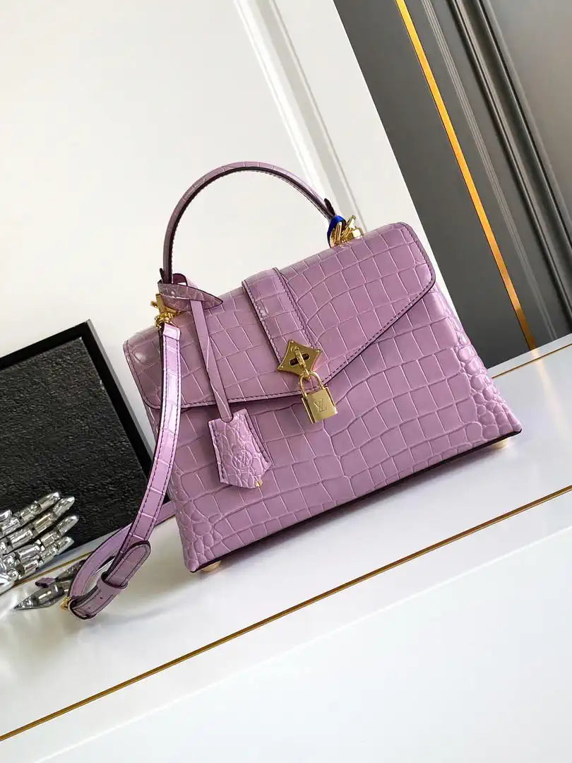 LV M84714 Louis Vuitton Crocodile pattern Purpel