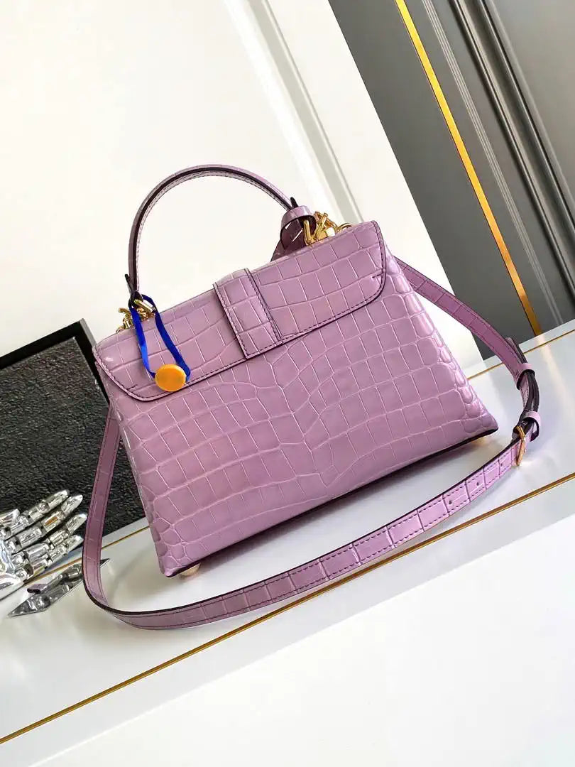 LV M84714 Louis Vuitton Crocodile pattern Purpel