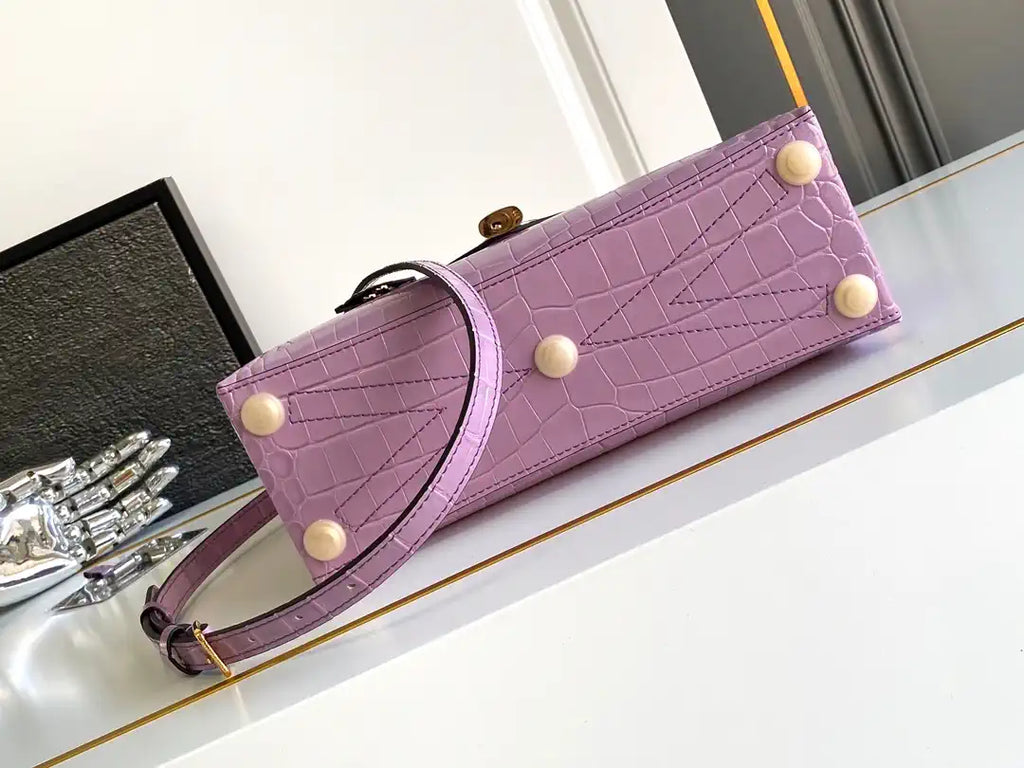 LV M84714 Louis Vuitton Crocodile pattern Purpel