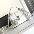 LV M84714 Louis Vuitton Crocodile pattern MM White &Gray