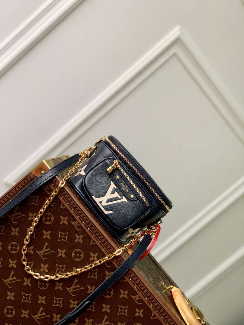 LV M85636 Louis Vuitton Mini Bumbag Navy Blue / Cream - Default Title - View 1