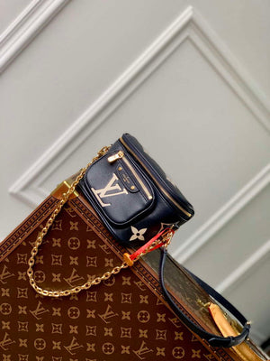 LV M85636 Louis Vuitton Mini Bumbag Navy Blue / Cream - Default Title - View 2