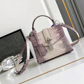 LV M87094 Louis Vuitton lizard leather BB Gradient pink
