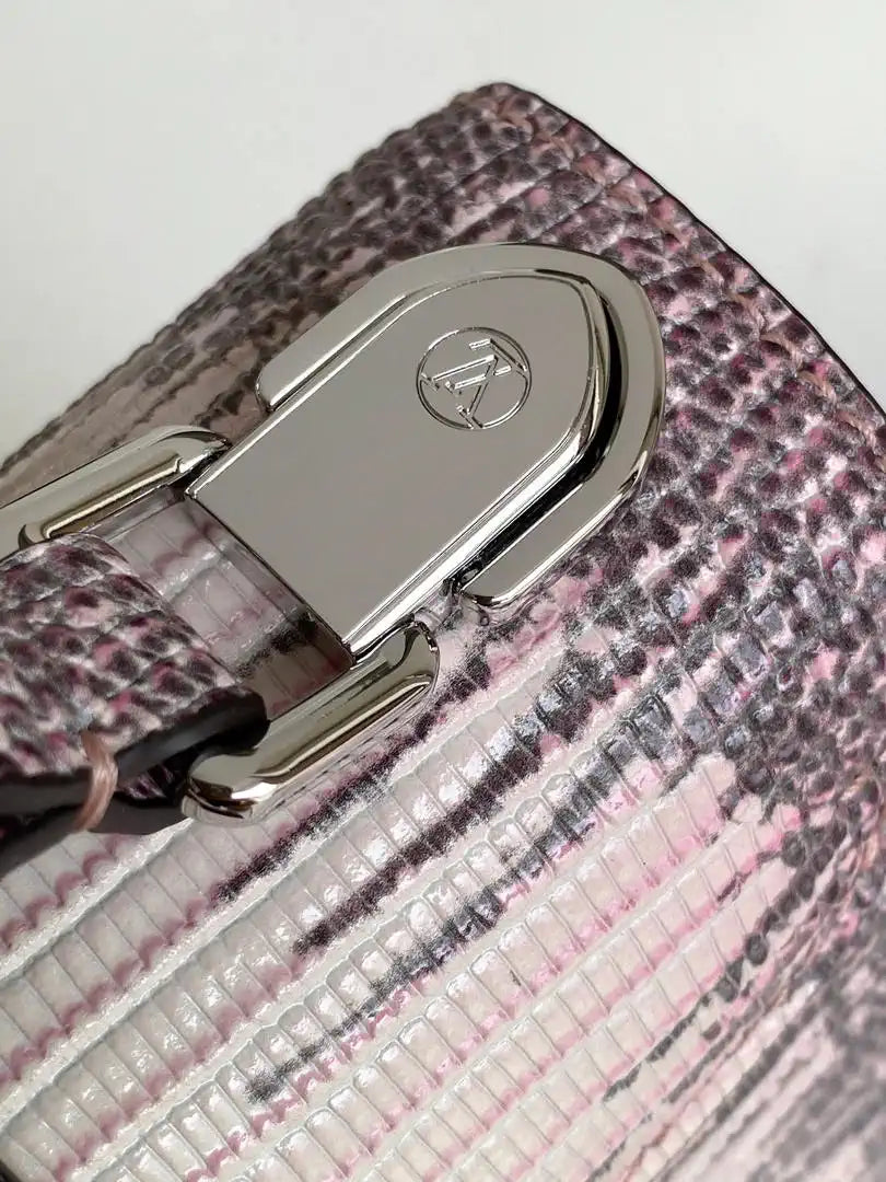 LV M87094 Louis Vuitton lizard leather BB Gradient pink