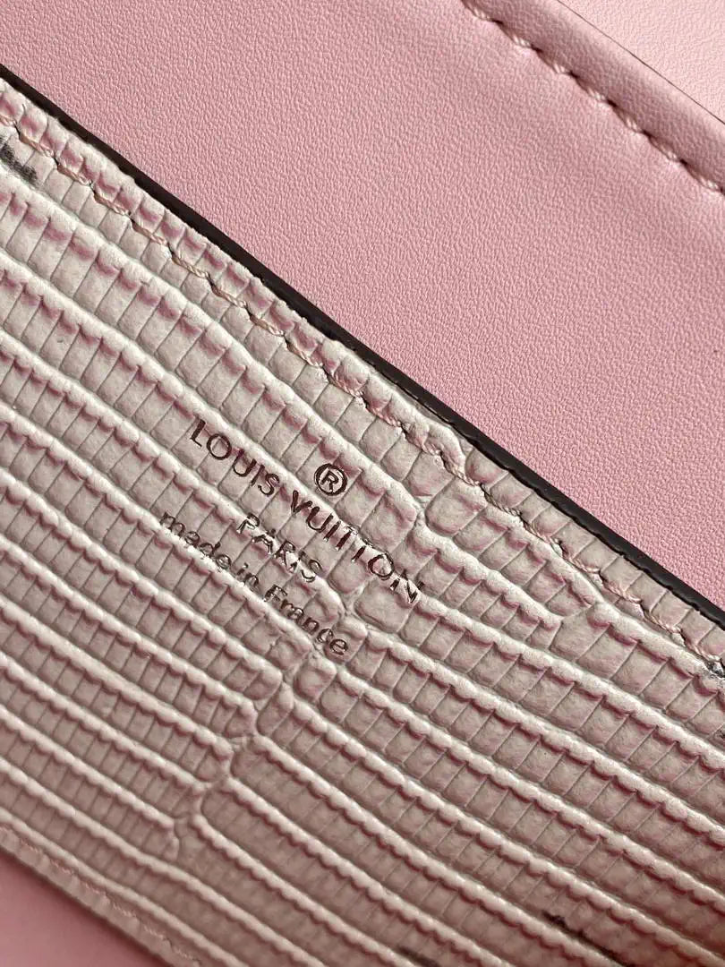 LV M87094 Louis Vuitton lizard leather BB Gradient pink