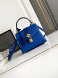 LV M86012 Louis Vuitton Leather Rose Des Vents Mini Blue