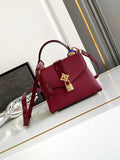 LV M86012 Louis Vuitton Leather Rose Des Vents Mini Wine Red