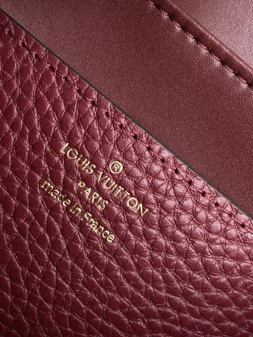 LV M86012 Louis Vuitton Leather Rose Des Vents Mini Wine Red