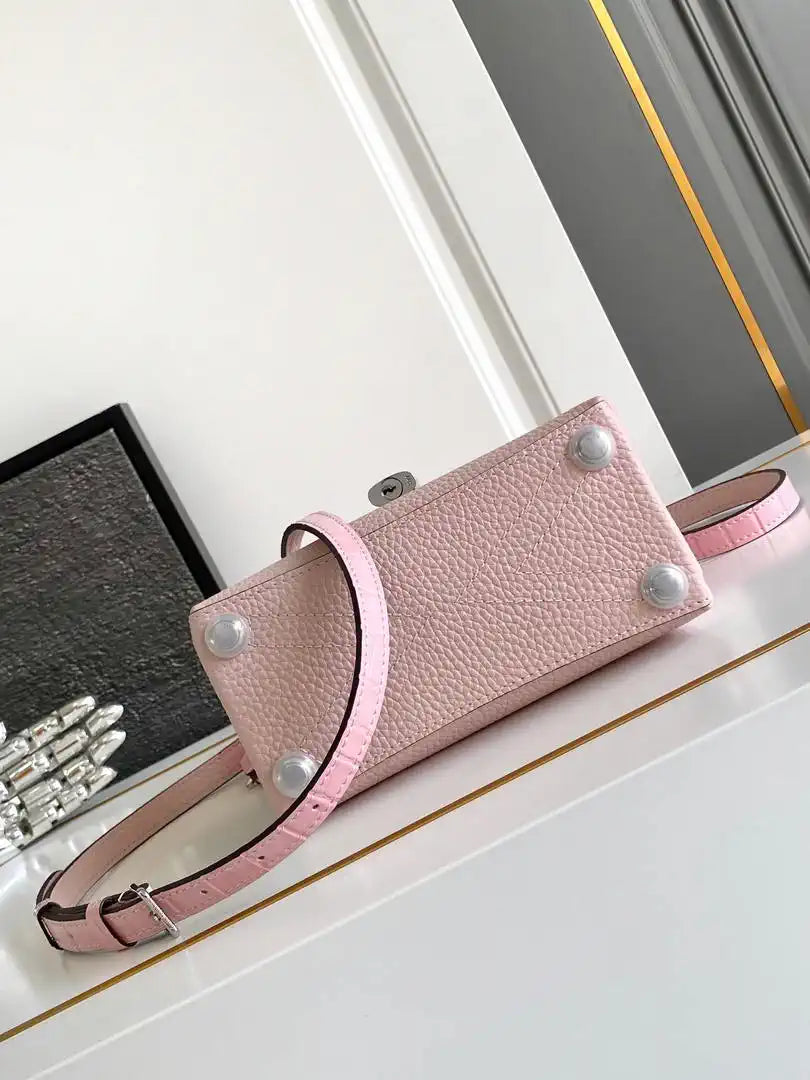 LV M86012 Louis Vuitton Leather Rose Des Vents Mini Pink