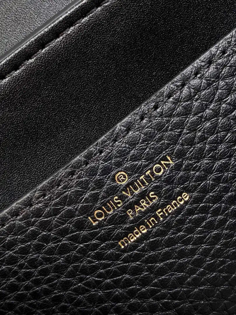 LV M86012 Louis Vuitton Leather Rose Des Vents Mini Black