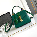 LV M86012 Louis Vuitton Leather Rose Des Vents Mini Green