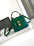 LV M86012 Louis Vuitton Leather Rose Des Vents Mini Green