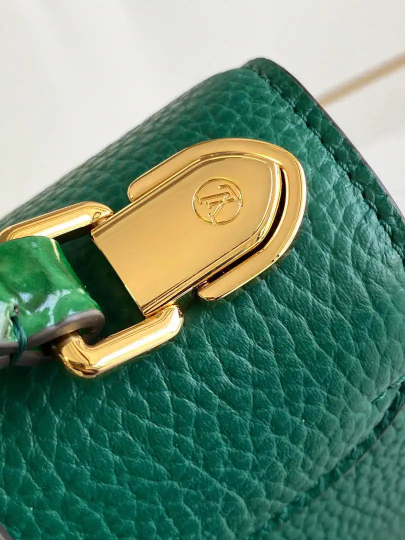 LV M86012 Louis Vuitton Leather Rose Des Vents Mini Green