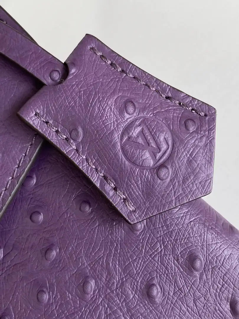 LV M87106 Louis Vuitton Ostrich Rose Des Vents Mini Purple