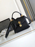 LV M87106 Louis Vuitton Ostrich Rose Des Vents Mini Black